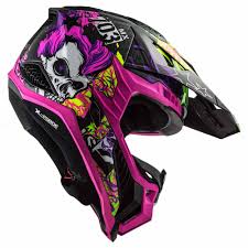 CASCO CROSS LS2 X-FORCE FIRESKULL